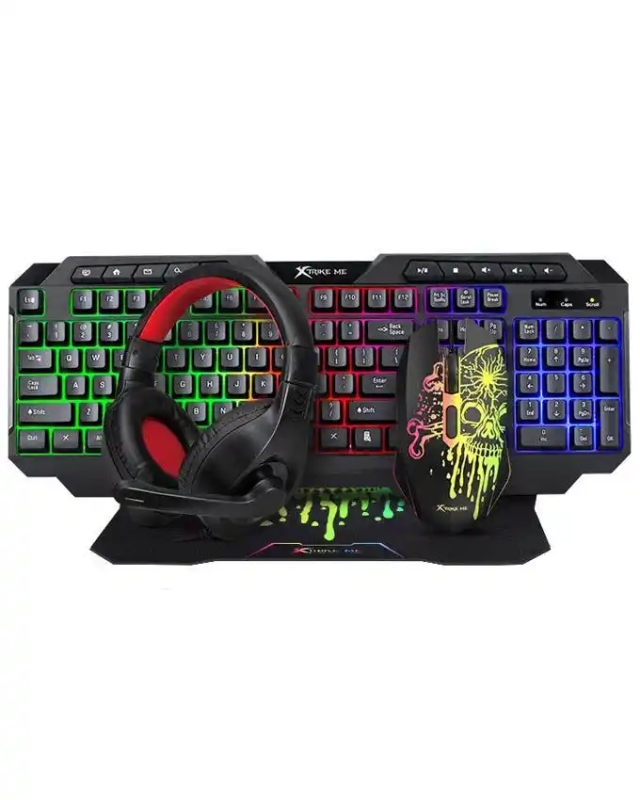 Tastatura + miš + podloga + slušalice Xtrike CMX415 USB 4u1