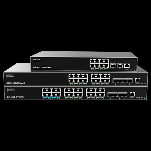 10/100/1000 16 PoE port Svič Grandstream GWN7812P L3 PoE upravljivi/1U/16xGE PoE+ (240W)+4x10G SFP+