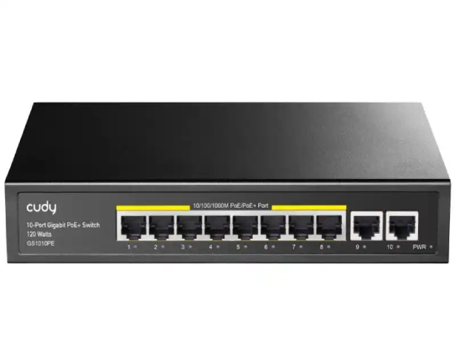 Svič 10/100/1000 10-port Cudy GS1010PE