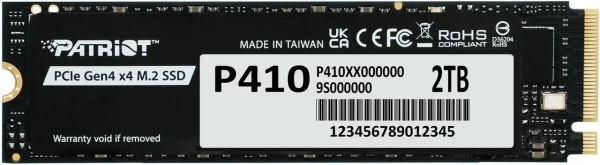 SSD M.2 NVMe 2TB Patriot P410 5000MBS/4500MBS P410P2TBM28H