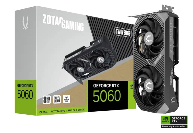 Grafička karta Zotac GAMING GeForce RTX 5060 Twin Edge 8GB DDR7 128 bit 3xDP/HDMI