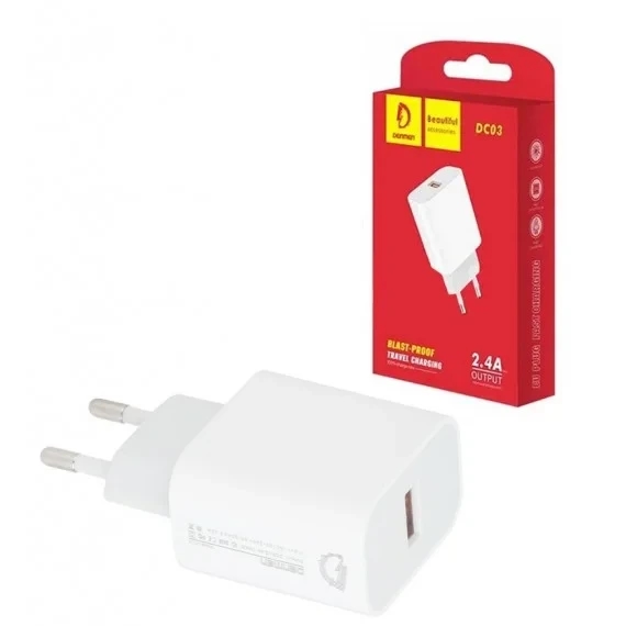 Kućni punjač Denmen DC30 2.4A USB-A