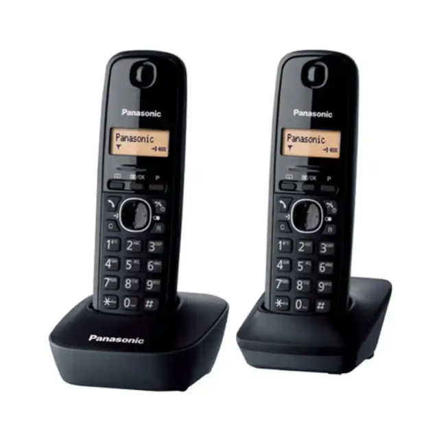 Bežični telefon Panasonic KX-TG 1612 FXH Crni - duo