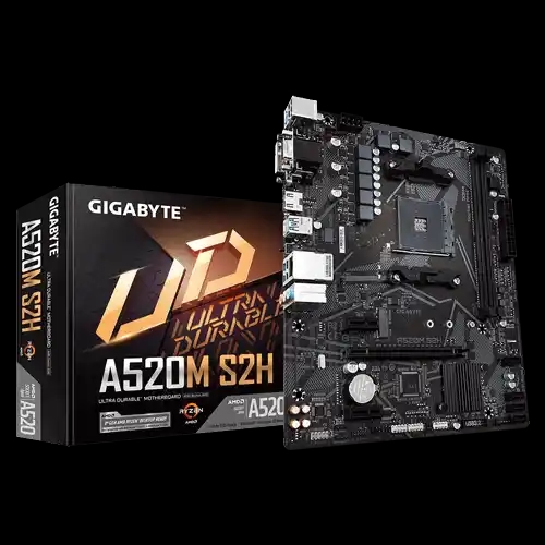 Matična ploča AM4 Gigabyte A520M S2H VGA/DVI/HDMI/M.2