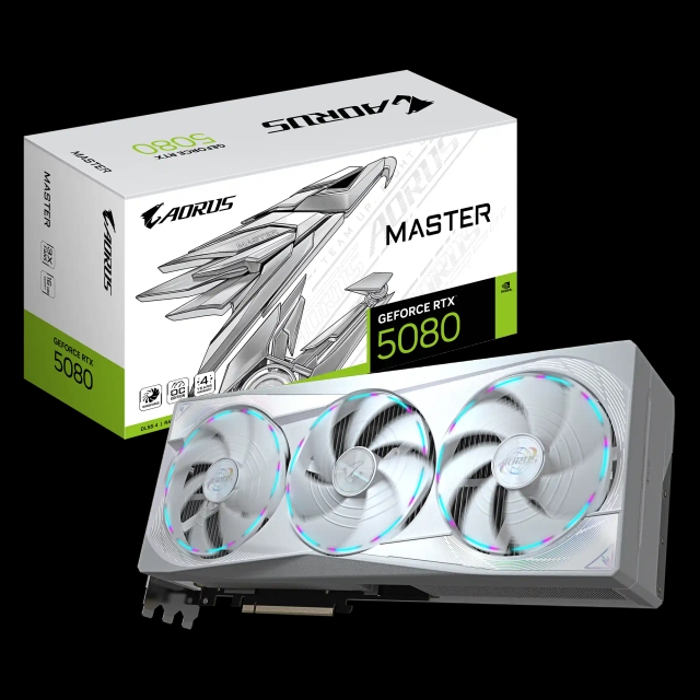 Graficka karta Gigabyte AORUS GeForce RTX 5080 MASTER ICE 16G GDDR7